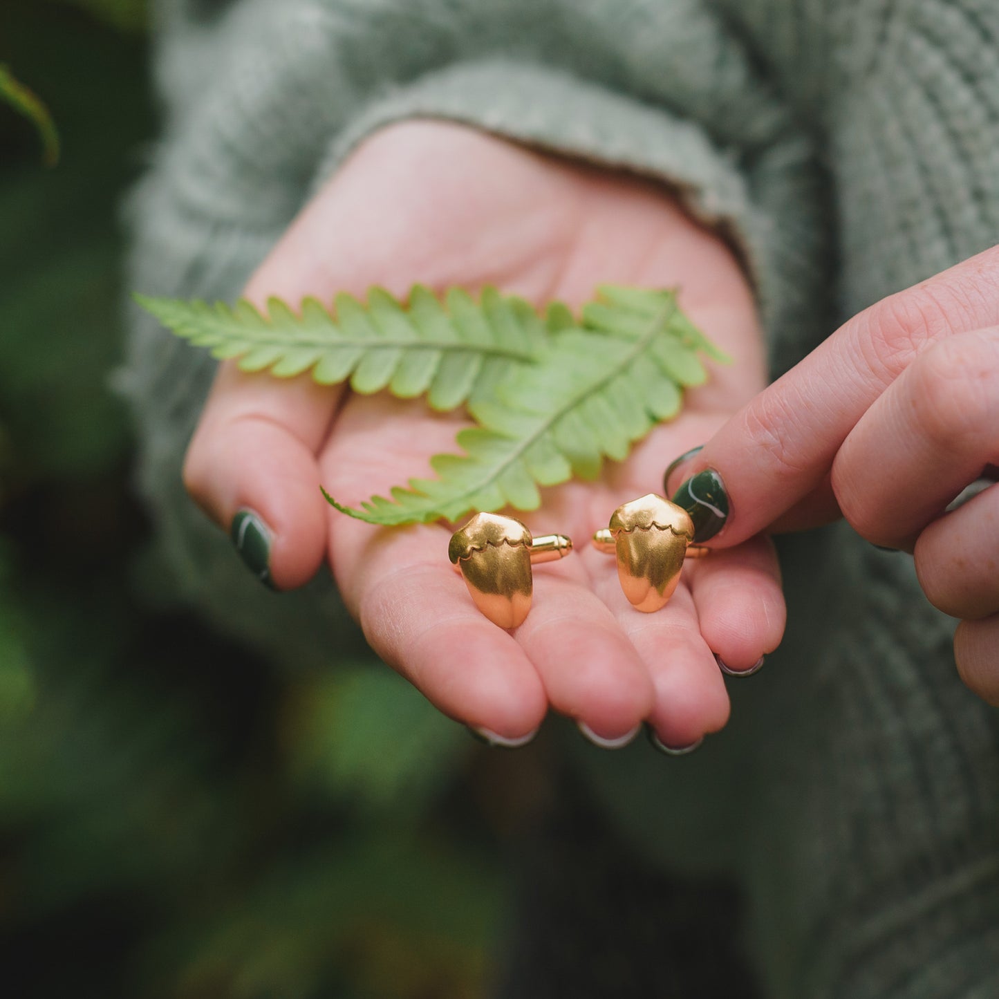 Gold Vermeil Acorn Cufflinks