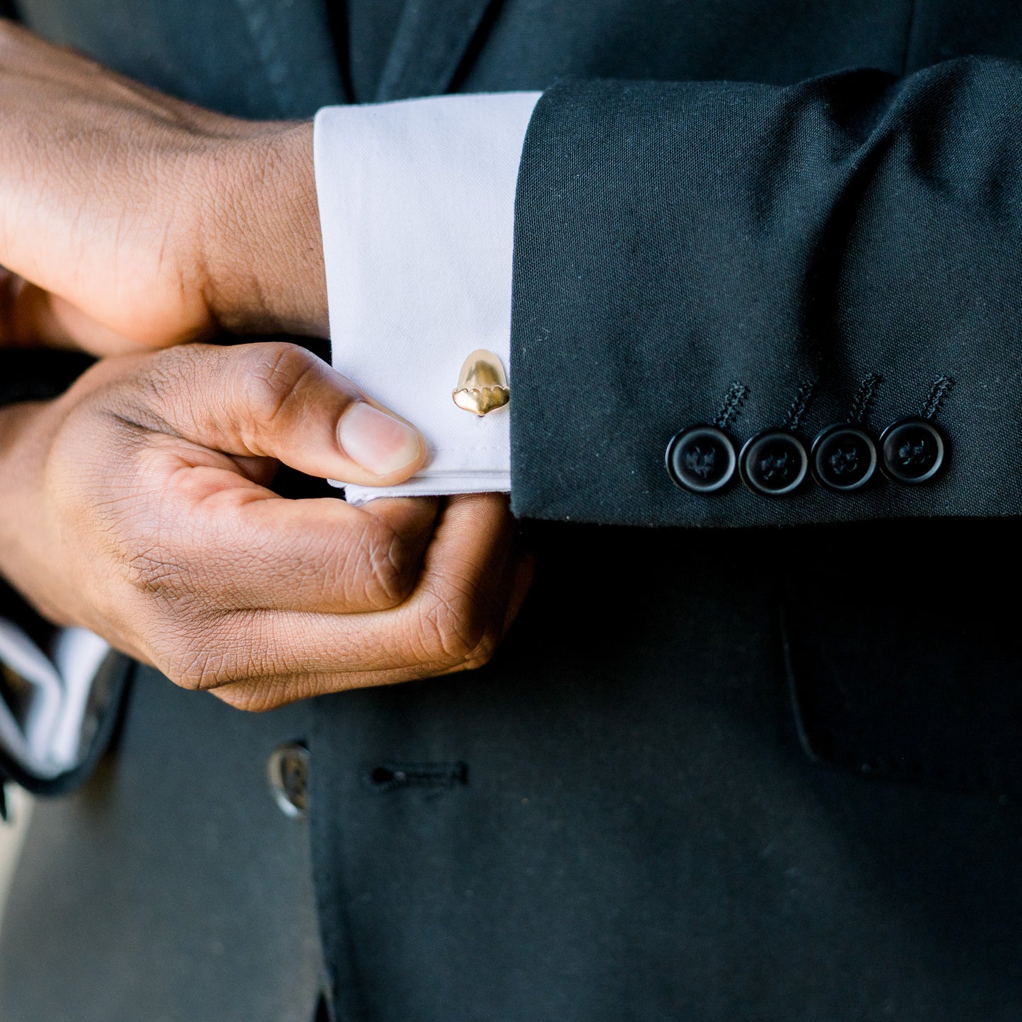 Gold Vermeil Acorn Cufflinks