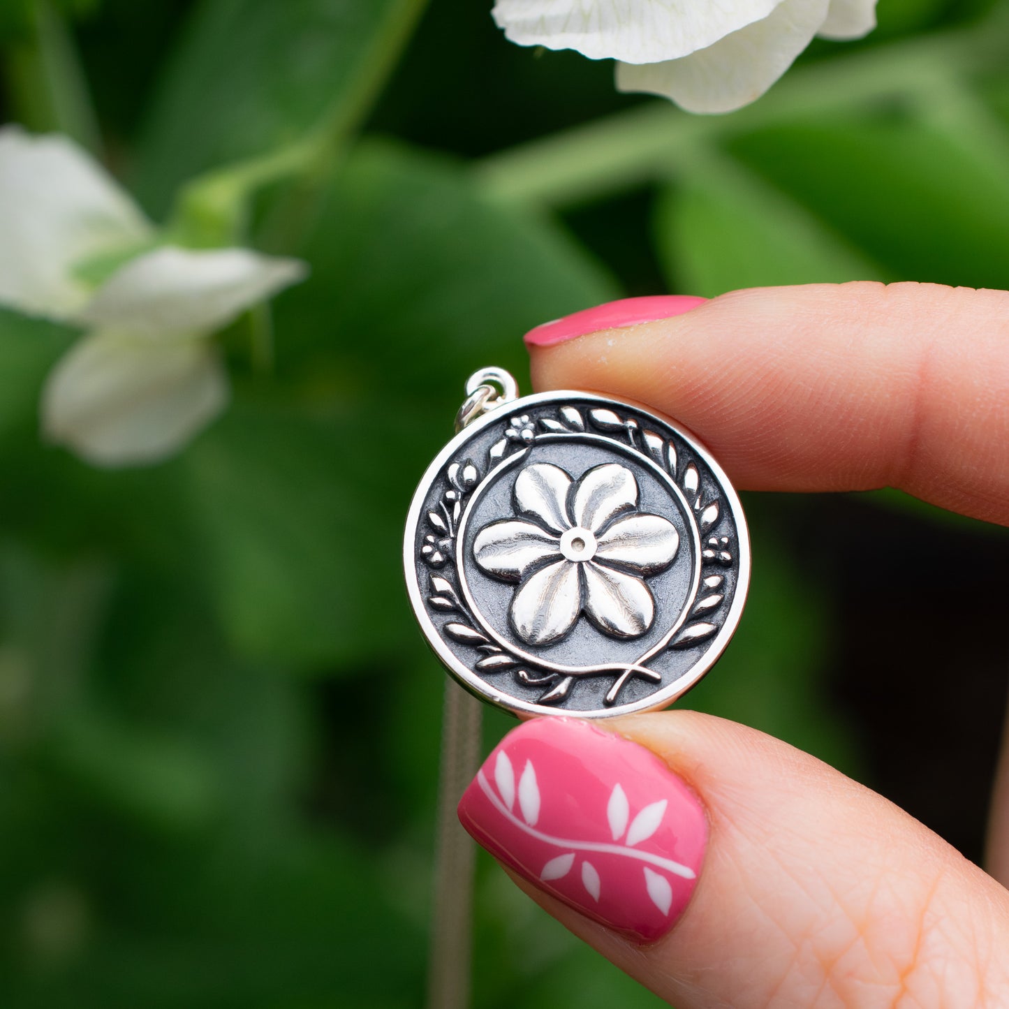 Oxidised Blossom Necklace