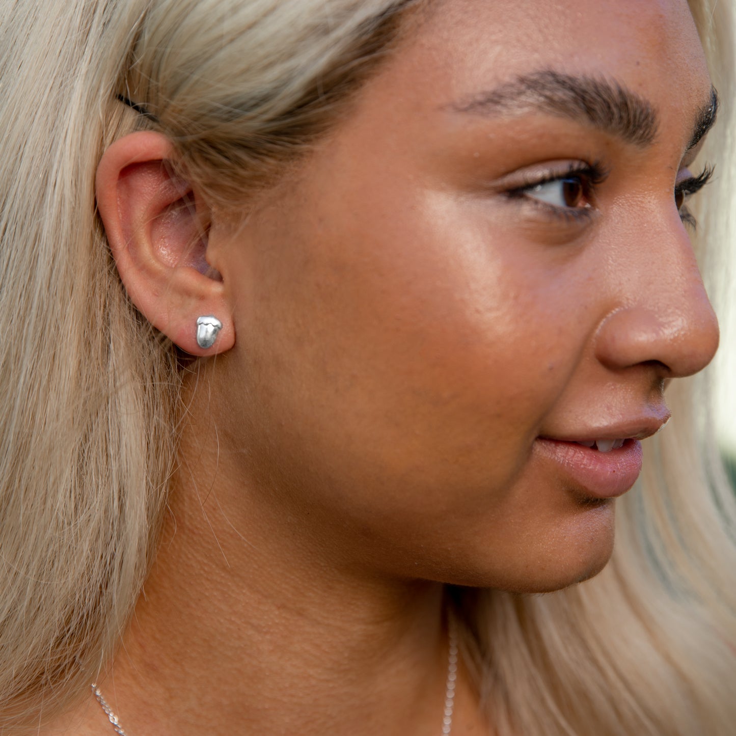 Silver Acorn Stud Earrings