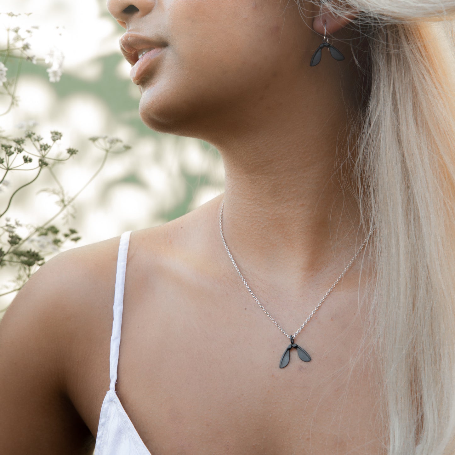 Oxidised Sycamore Necklace