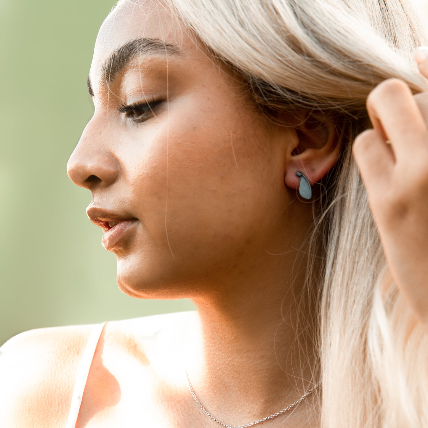 Oxidised Mini Sycamore Stud Earrings