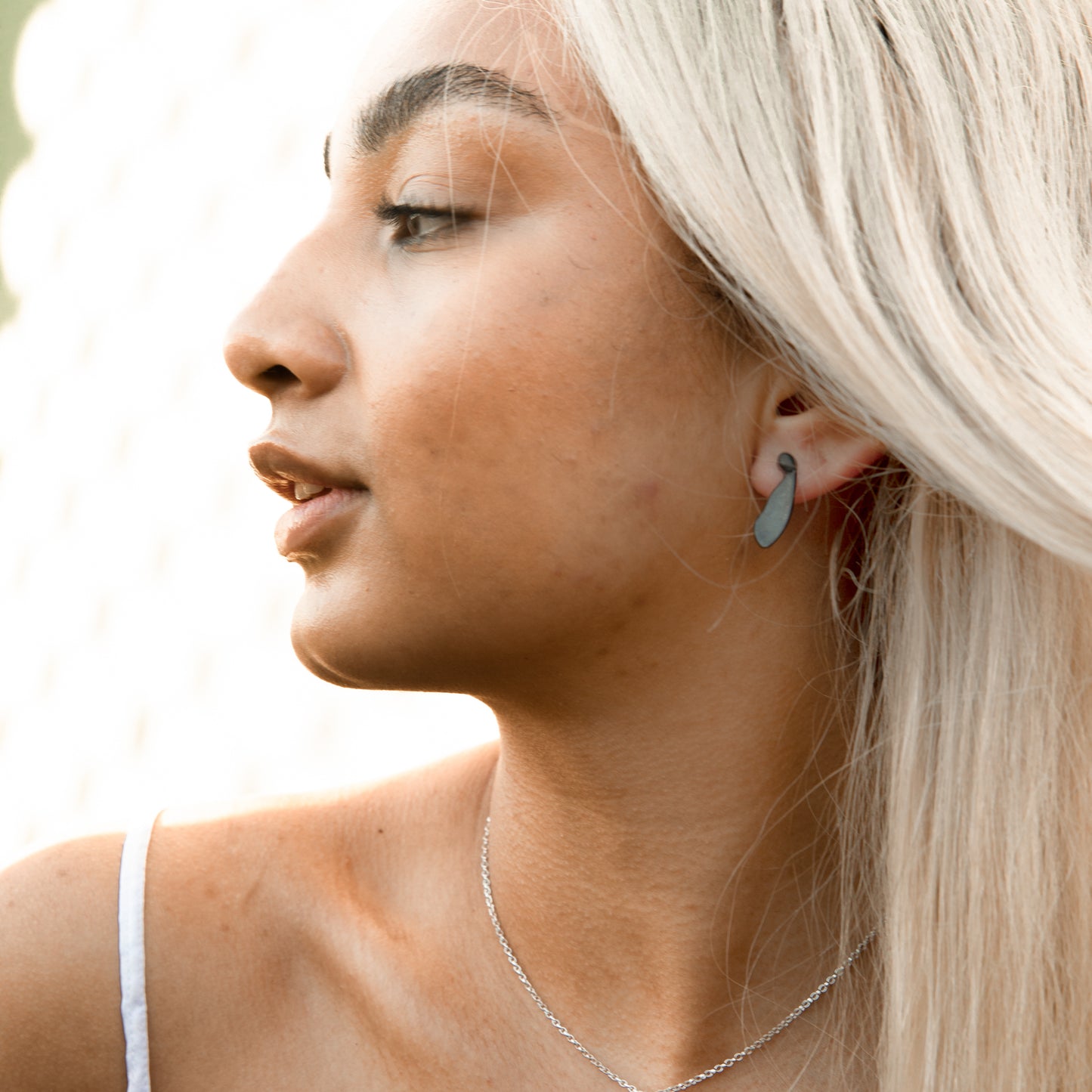 Oxidised Mini Sycamore Stud Earrings