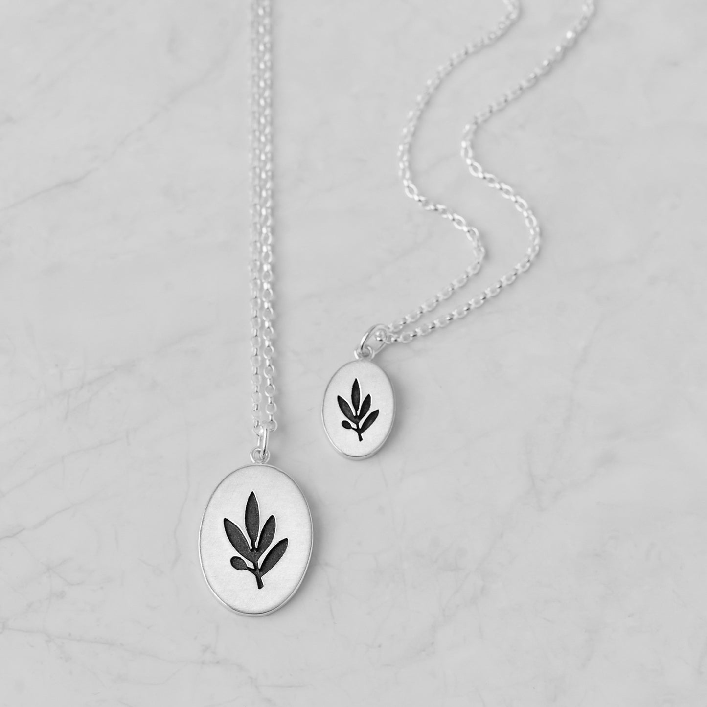 Olive Foliage Necklace