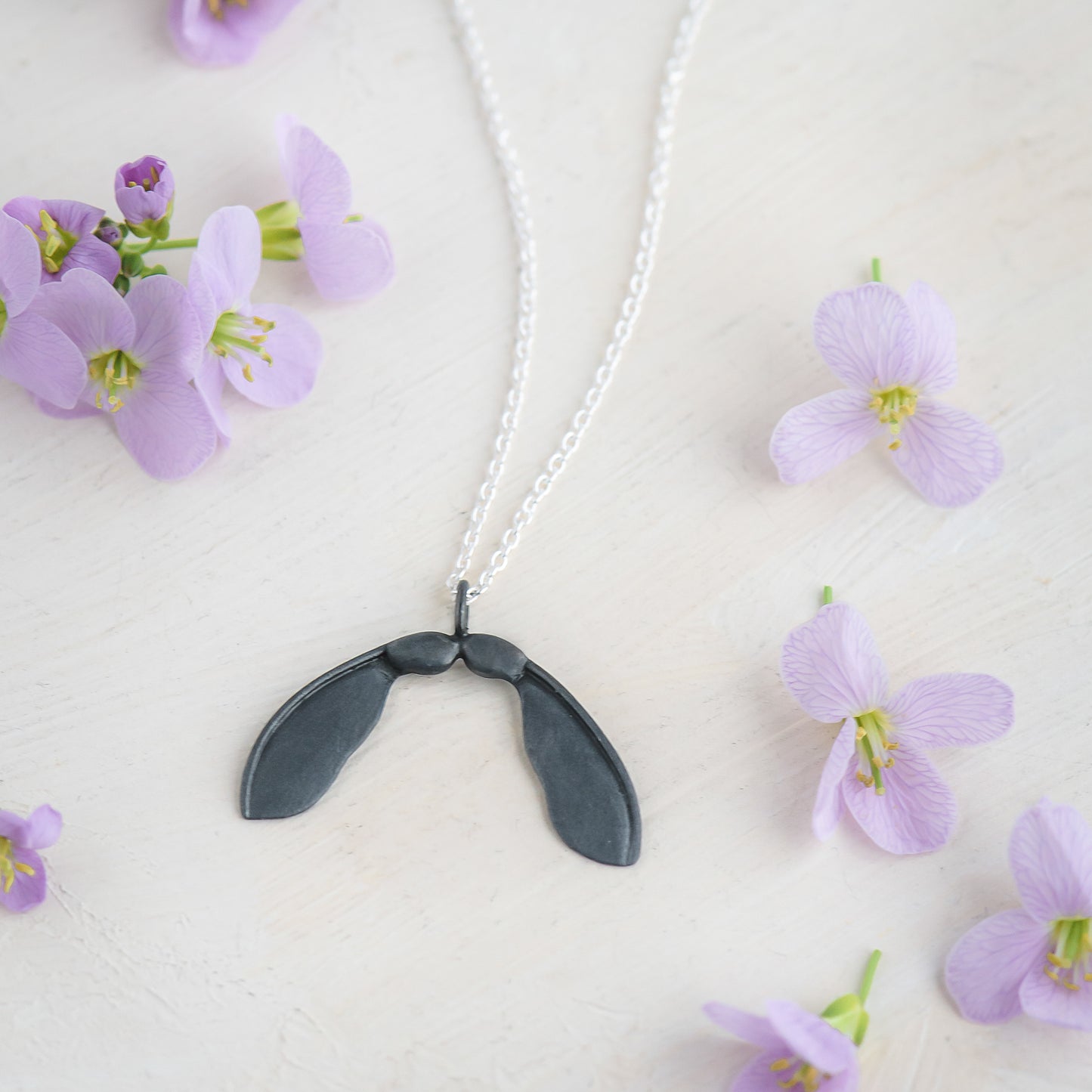 Oxidised Sycamore Necklace