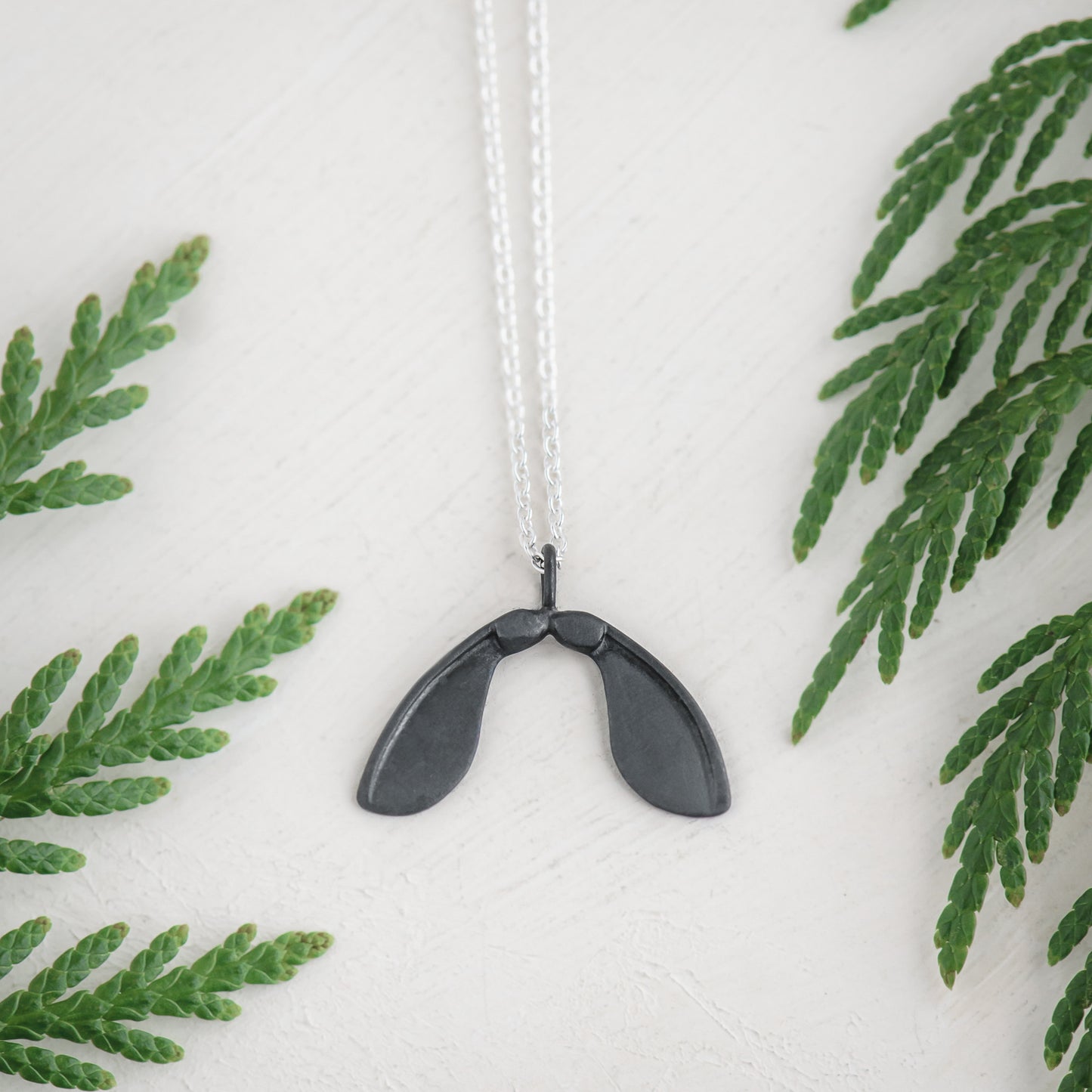 Oxidised Sycamore Necklace