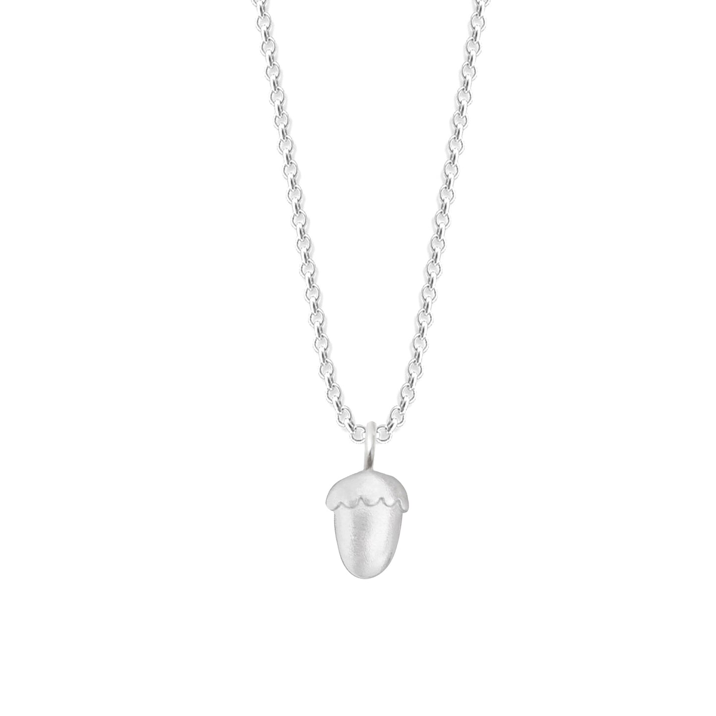 Silver Acorn Necklace