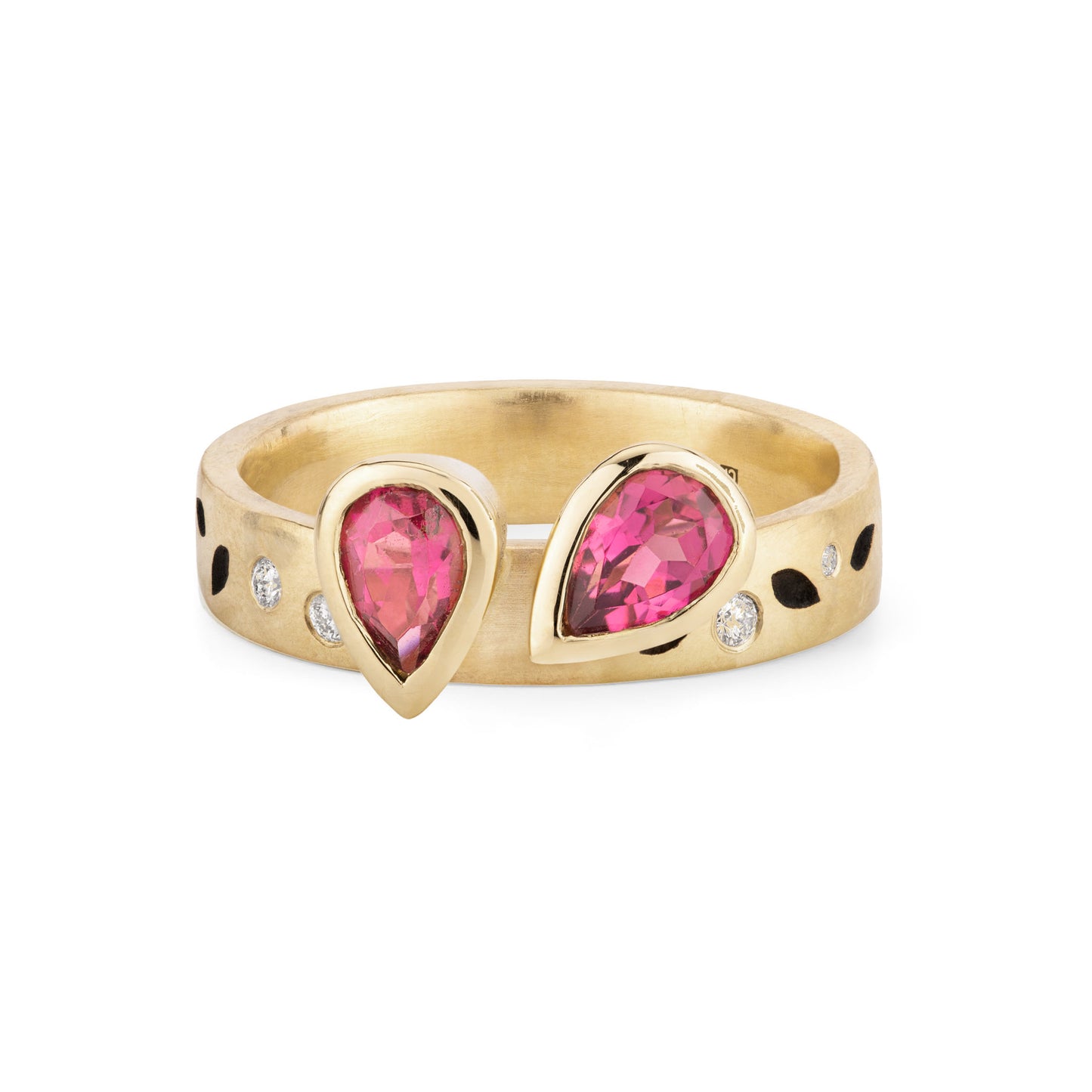 Pink Tourmaline & Diamond Heirloom Ring