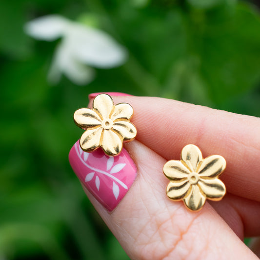 Gold Vermeil Blossom Stud Earrings