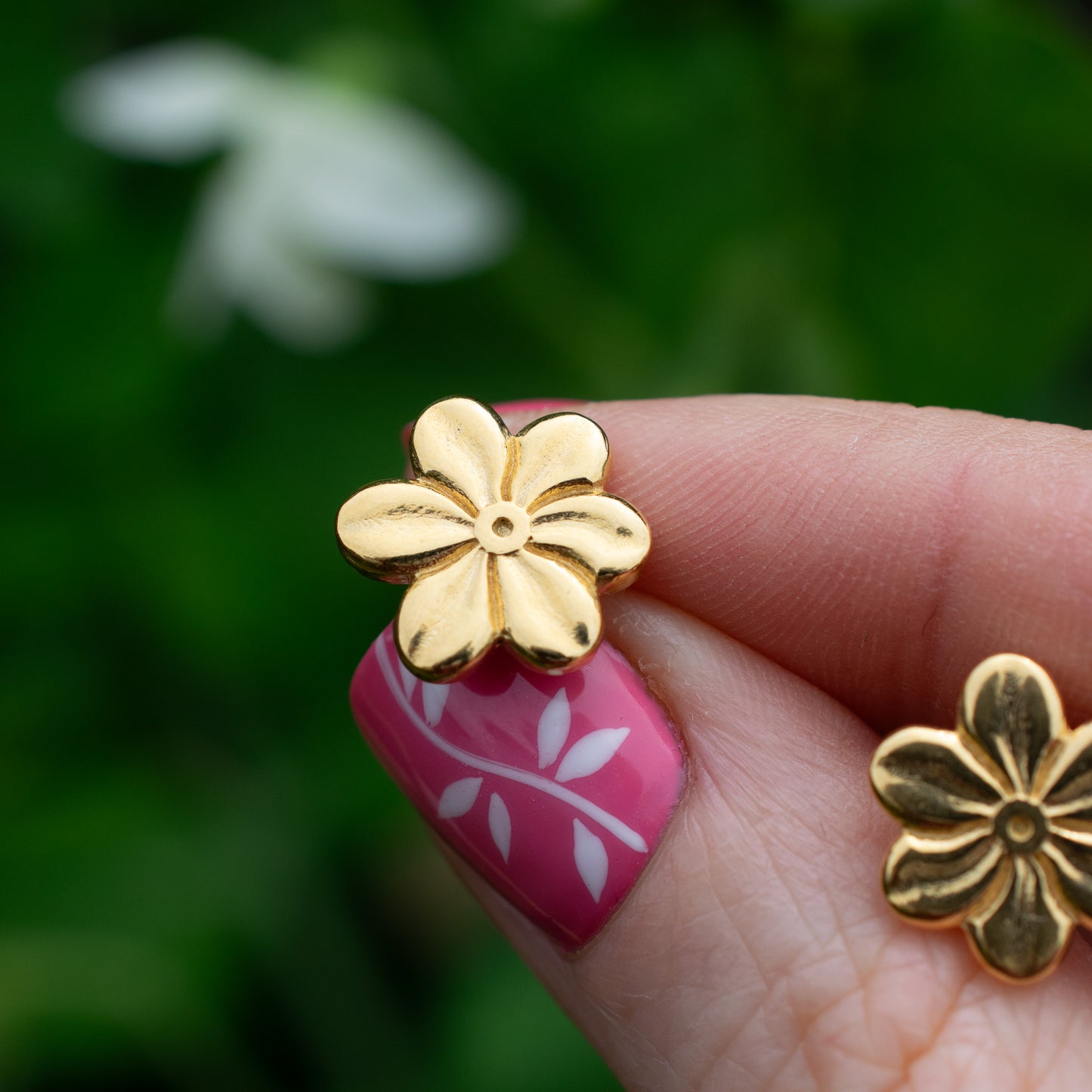 Gold Vermeil Blossom Stud Earrings