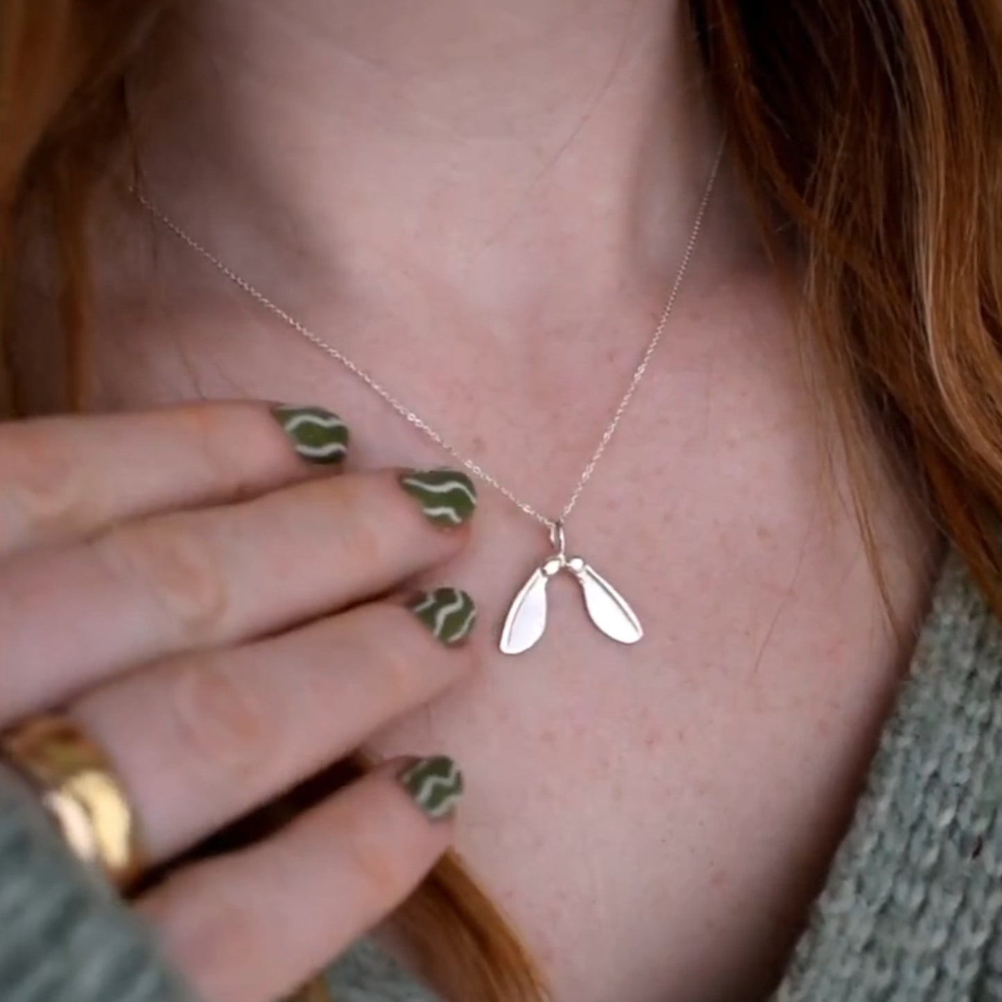 Silver Sycamore Necklace