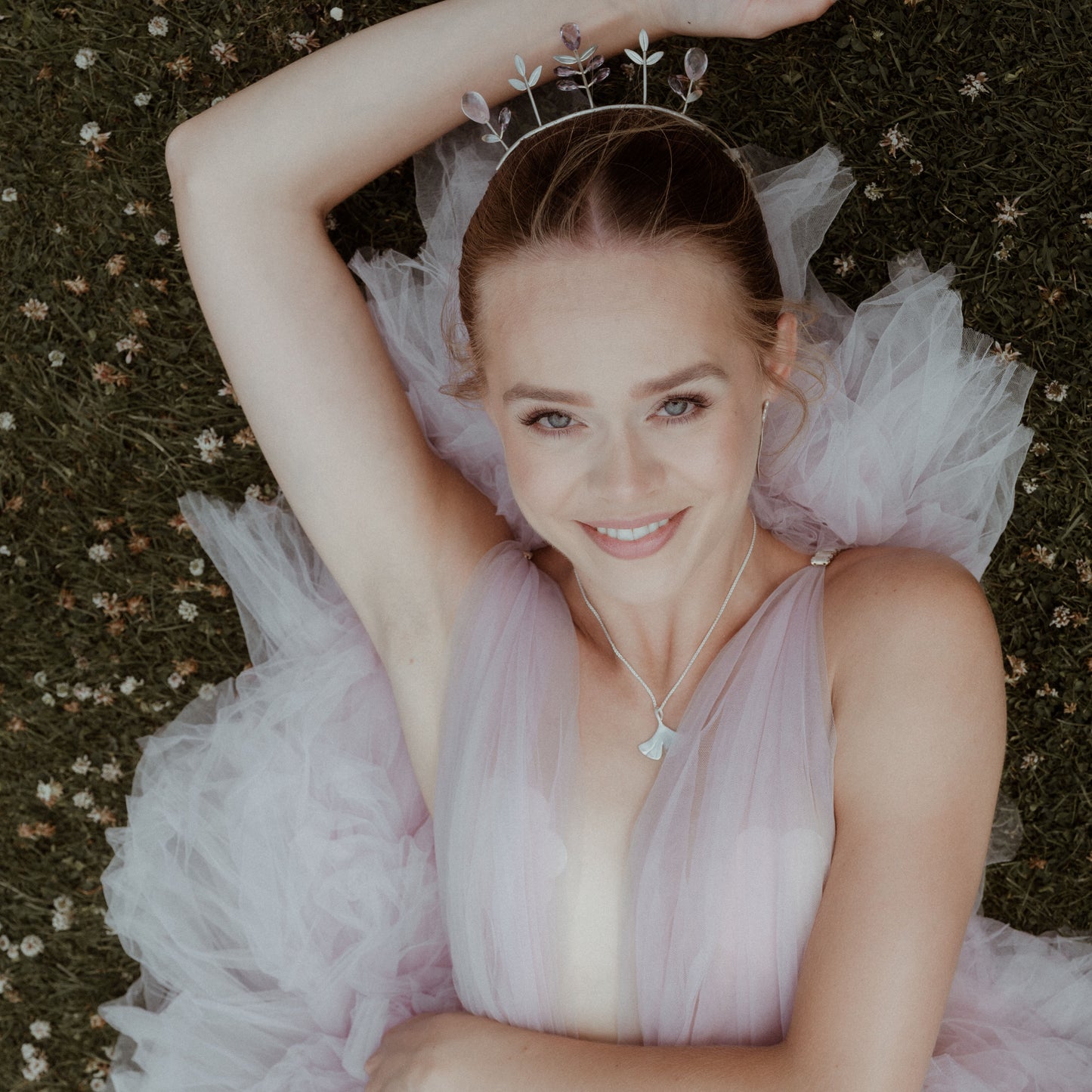 Silver Ginkgo Necklace