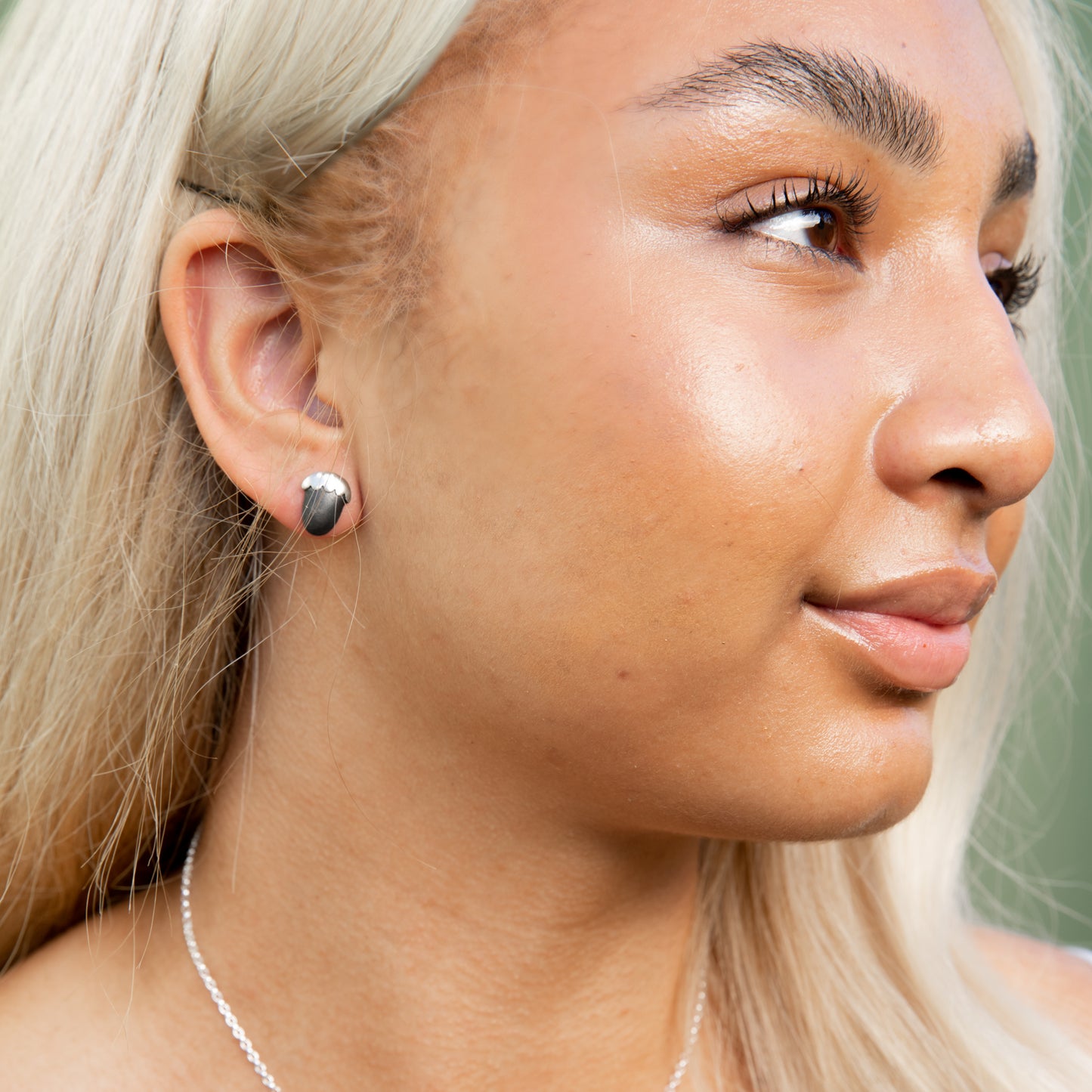Oxidised Acorn Stud Earrings