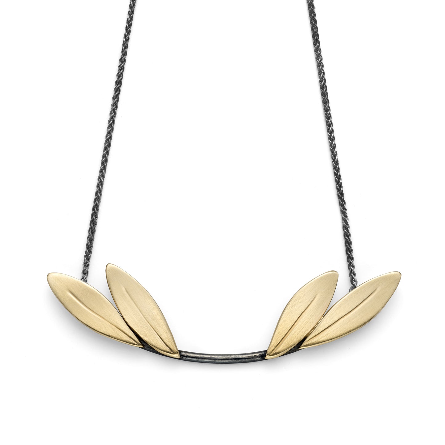 Mirrored Olive Branch Necklace