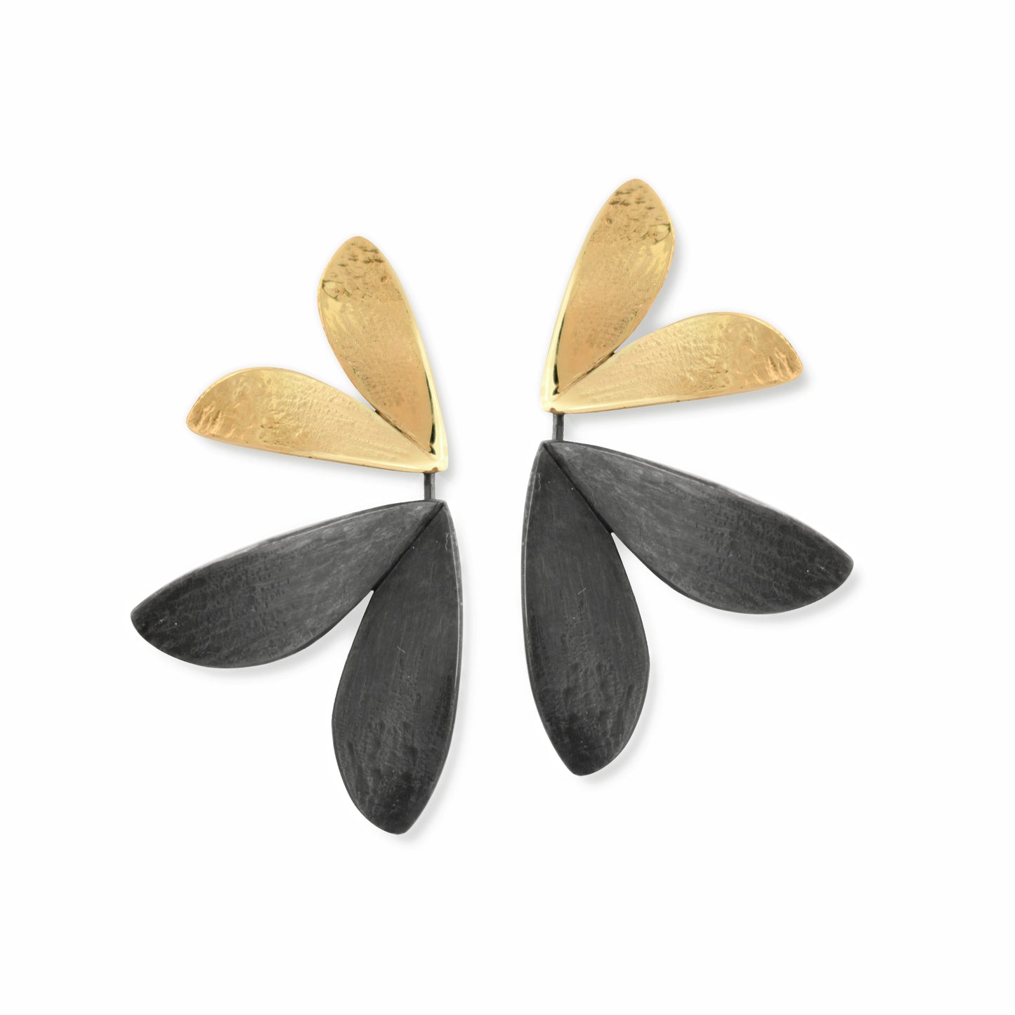 Statement Gold Moth Earrings