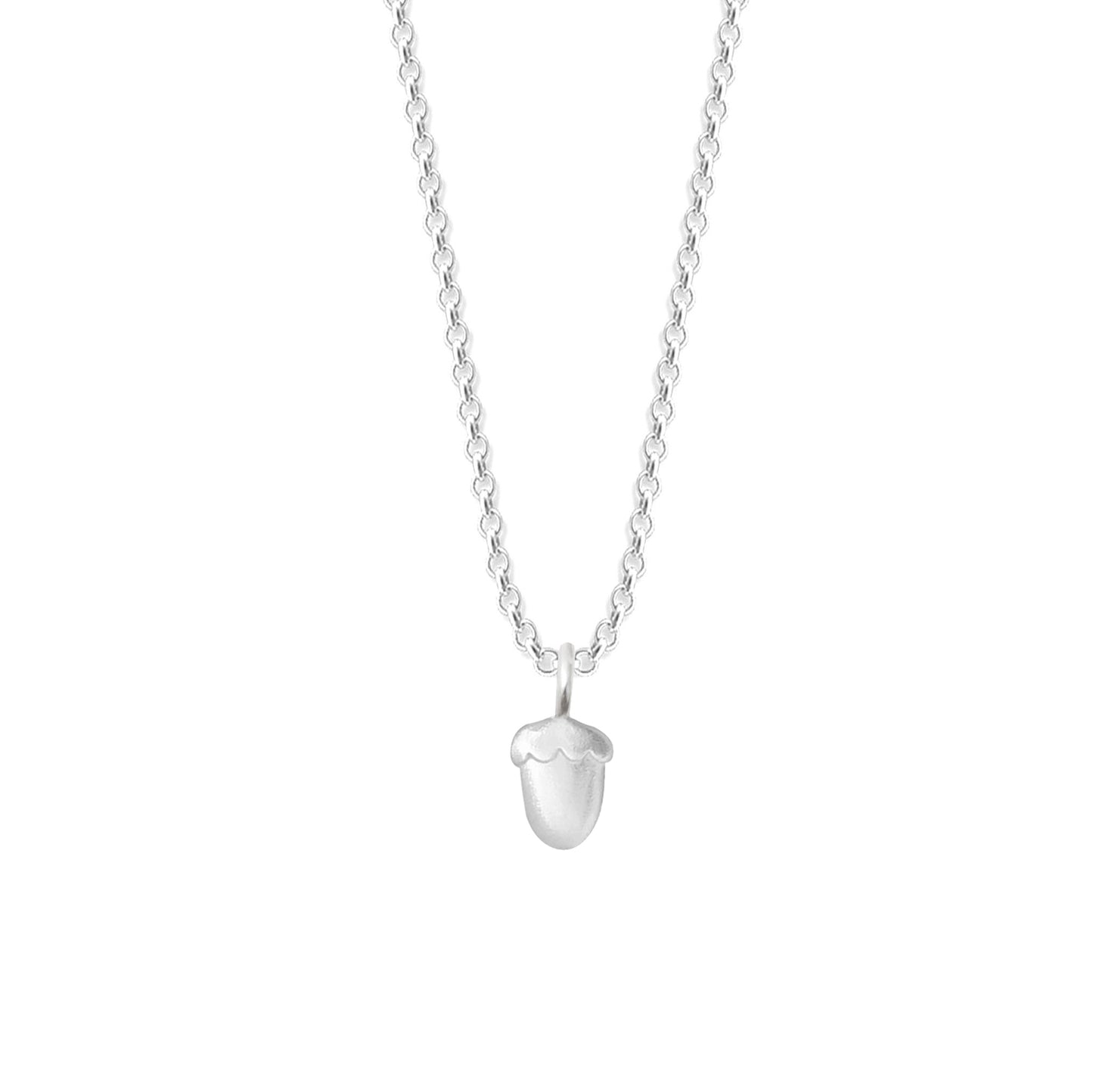 Silver Acorn Necklace